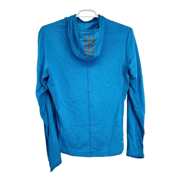 Adidas Hoodie Adult M Blue Running Training Workout Logo - Picture 11 of 11